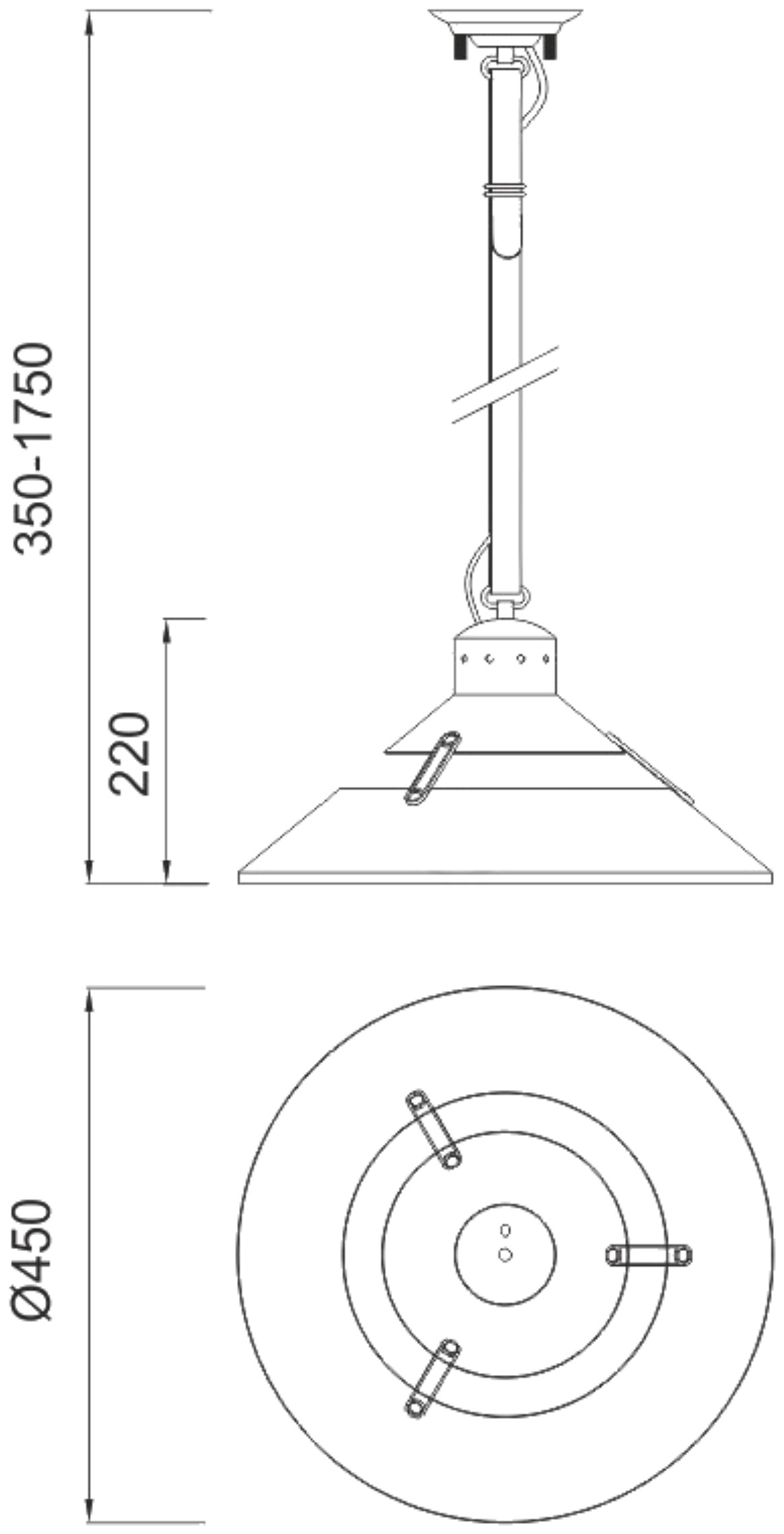 Industrial Sand Metal Ceiling Lights Mantra Single Pendant